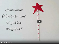 Capture d'écran de la vidéo Youtube "Comment fabriquer une baguette magique"